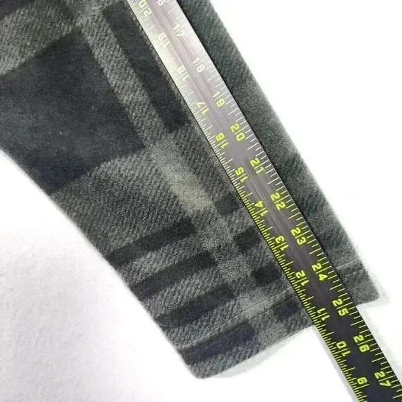 Smith's Workwear‎ Men's Henley Fleece Large Olive Black Plaid Long Sleeve - Picture 14 of 15